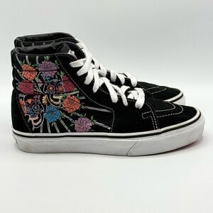 Vans SK8-HI Sugar Skulls Dia De Los Muertos High Top Sneakers - Men US 4 / Women